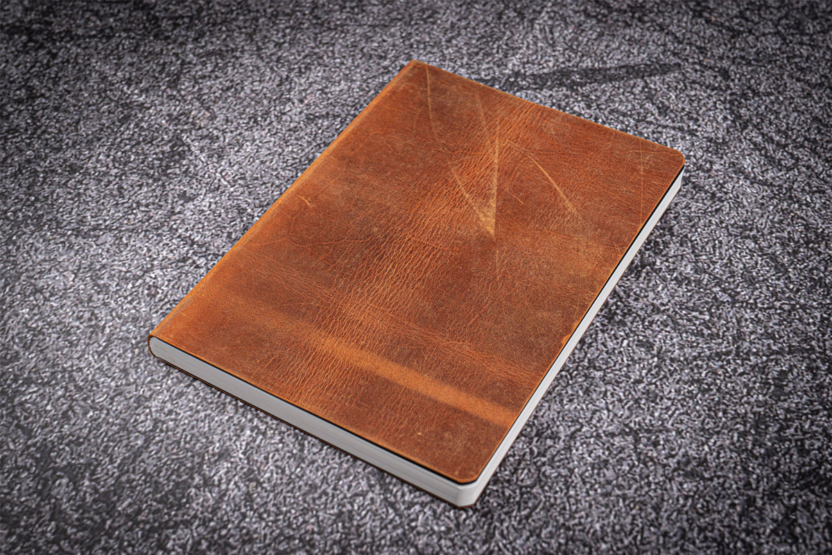 Galen Leather - Leather A5 Notebook - Tomoe River Paper - Crazy Horse Brown